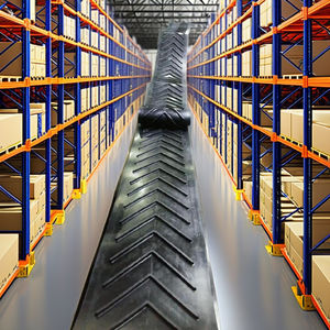 Banda Transportadora de Caucho Chevron de Alta Resistencia, Tipo V 15, con Tacos, Clasificación 315/3, Grosor de 8 mm, 3 Capas, Resistente al Aceite, Velocidad Ajustable, para Agricultura y Minería - Product Image 2