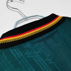 Maillot de football rétro 1996 en gros, version domicile/extérieur Allemagne, maillot de foot respirant à manches courtes en polyester pour l'été - Product Image 4