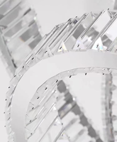 Haut lustre en cristal de luxe moderne personnalisé suspendu au plafond perles design LED lampes suspendues pour hôtel villa escalier villa