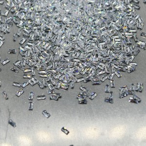 Princess Cut Cubic Zirconia Gemstone White Rectangle For Jewelry Making Lab Created Synthetic Zircon - Product Image 3