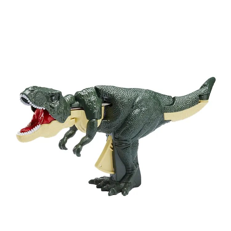 2023 divertido dinosaurio niños gatillo t-rex 28CM dinosaurio toymodel prensa móvil juguete de dinosaurio de plástico