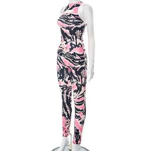 Abiti da donna Sexy Top corto e gonna a spacco alto Set di due pezzi con stampa Leopardess Sexy scavata - Product Image 6