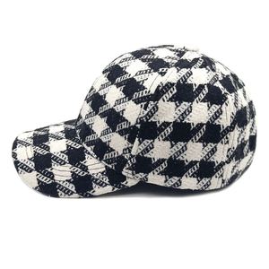 Casquette de baseball unisexe en laine à 6 panneaux, style décontracté, chaude, pour l'automne et l'hiver, avec boucle métallique réglable et image - Product Image 2