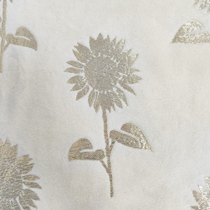 Tela de Franela con Lámina Dorada de Girasol, Material 100% Poliéster Súper Suave y Acogedor para Mantas, Cojines y Manualidades - Product Image 3