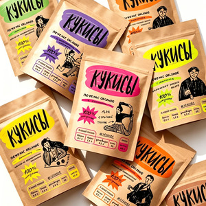 Sacs d'emballage en kraft personnalisés écologiques, pochettes verticales refermables pour aliments, viande séchée, petits sacs en papier brun avec fenêtre - Product Image 1