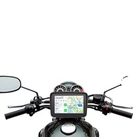 Écran tactile intelligent sans fil pour moto de 5 pouces, Carplay Android Auto, prise en charge de la carte TF, navigation vidéo, IP67, tableau de bord