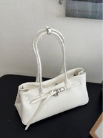 Sac fourre-tout coréen de niche en cuir de vachette véritable pour femme, grande capacité, à bandoulière unique, avec fermeture éclair et doublure en coton