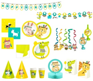 Platos de Papel con Diseño de Feliz Cumpleaños DAMAI, Artículos para Fiestas, Platos de Papel Desechables Impresos Personalizados, Juego de Vajilla de Papel - Product Image 4