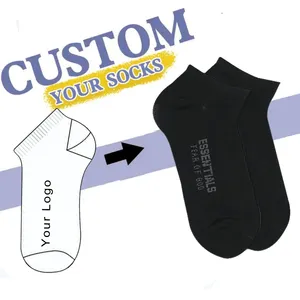 Doğrudan satış fabrika Footie çorap penye pamuk özel tasarım renkli siyah hiçbir adedi ucuz jakarlı kız çorap