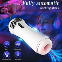 Masturbateur masculin intelligent OEM entièrement automatique avec aspiration, vibration, lecture vocale, Bluetooth, gaine vaginale et contrôle par application