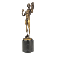 Intérieur Petit Métal Artisanat Décoration Homme Nu Statue Sculpture Prix Bronze Figurine Trophées Médailles Plaques pour La Décoration Intérieure