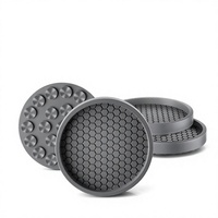 Patins de protection ronds en caoutchouc gris alvéolé antidérapants pour pieds de chaise et de table CN