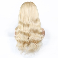 Perruque Lace Frontale HD sans colle, Cheveux Humains Brésiliens Blond Miel 613, 4x4 5x5 13x4 13x6 360, Perruque Complète en Dentelle pour Femmes Noires