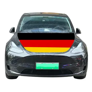 ขายส่ง 120x150 ซม.เยอรมนีรถHoodครอบคลุมธงราคาไม่แพงสวมใส่ทนทานและทนทานรถHood
