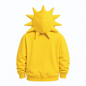 Premium Black Spiked Orange Hoodie <b>Jacket</b> <b>Gothic</b> Punk Zip Up All Season Hoodie Custom 3D Spike Hood Sweatshirt for Men & Women - Product Image 2