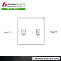 Led lumière interrupteur mural avec rohs ce gradateur dali 220v