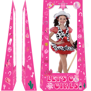 Decoraciones de Fiesta de Cumpleaños Rosa Intenso, Tema de Princesa, Accesorios para Fotomatón, Fondo de Muñeca Princesa Disco para Chicas, Despedida de Soltera - Product Image 2