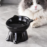 Bol en céramique surélevé et incliné pour chat, anti-vomissement, protection du cou, antidérapant, pour chaton - Vente en gros
