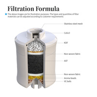 Vente chaude Vitamine Supprimer Chlore Adoucissant Maison Pommeau De Douche Filtre Ensemble Bain Filtre Douche Filtre Réduction Des Métaux Lourds