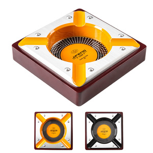 <span class=keywords><strong>Cendrier</strong></span> à cigares en bois en métal <span class=keywords><strong>de</strong></span> luxe support à 4 fentes forme carrée <span class=keywords><strong>cendrier</strong></span> à cigares voyage extérieur maison <span class=keywords><strong>Table</strong></span> cendriers pour cigare - Product Image 5