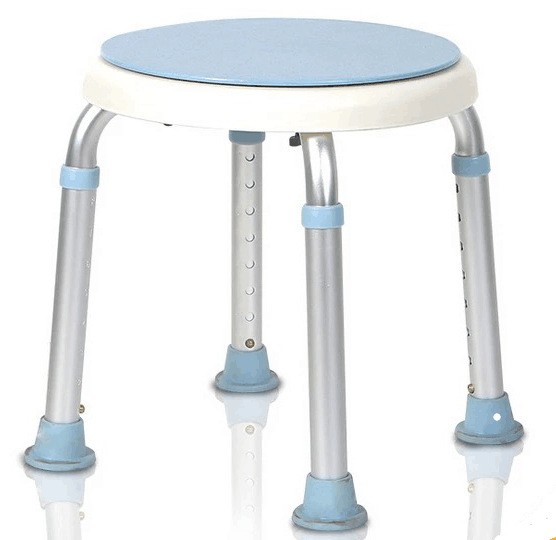 Aluminum bath stool bath chair for children, elderly and pregnant women round 360 degree folding chair