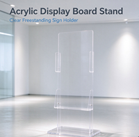 Support de numéro de table en acrylique transparent avec bordure dorée, support de menu pour exposition et réception