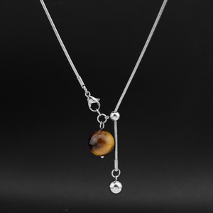 Nuevo diseño de piedra de ojo de Tigre, simple, delicado, de moda, versátil, de lujo ligero, collar de gama alta. - Product Image 1