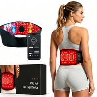 Ceinture de thérapie par lumière rouge et infrarouge ERCON 660 850nm, rechargeable, réglable, portable, pour la maison, les animaux domestiques, l'exercice et la récupération musculaire