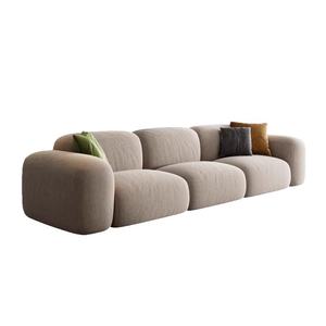 Sofa hiện đại với vải nhung mờ cho các khách sạn nhỏ đến lớn căn hộ vật liệu gỗ yên tĩnh miễn phí Bộ giường xốp - Product Image 1