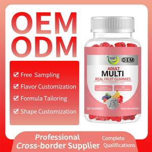 วิตามินรวมแบบกัมมี่สำหรับผู้ใหญ่ รสสตรอว์เบอร์รี ยี่ห้อ OEM พรีเมียม 60 เม็ด ช่วยเสริมวิตามินบีและซี เพิ่มพลังงานและเสริมภูมิคุ้มกันในร่างกาย - Product Image 5