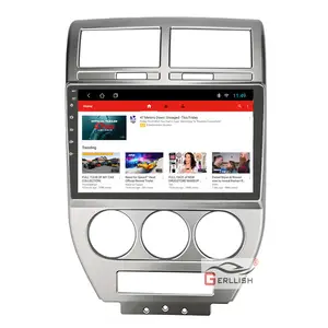 Pemutar Dvd Mobil Android Navigasi Gps, untuk Jeep Compass 2007-2010 Stereo Audio Radio Mobil