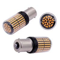 ไฟสัญญาณเลี้ยวรถยนต์12-24V 144SMD,ไฟเบรคหลอดไฟ S25 Canbus ไม่มีข้อผิดพลาด W21W 7440 T20 Ba15s Bau15s P21W PY21W 1156
