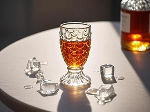 Verre à shot épaissi à motif écaille de 30 ml, mini-gobelet transparent durable pour spiritueux, <span class=keywords><strong>tequila</strong></span> et whisky - Product Image 2