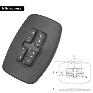 VINmounts Soporte Fish Finder de Aluminio 7"-16", Bloqueable, Brazo Reforzado para Electrónica Marina - Product Image 1