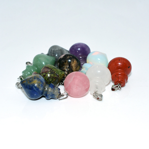 Colgante de seta de <span class=keywords><strong>cristal</strong></span> de piedra Natural al por mayor de fábrica <span class=keywords><strong>9</strong></span> colores estilo clásico Unisex para cadena de cuerda de compromiso para fiesta de boda - Product Image 3