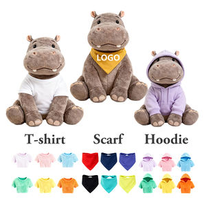 Jouets en peluche zèbre de dessin animé mignons et doux avec vêtements amovibles, vente en gros - Product Image 3