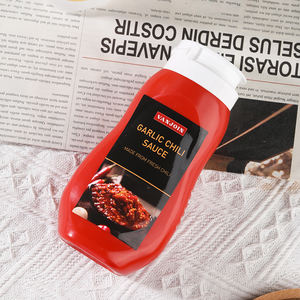 Bouteille en plastique souple pour <span class=keywords><strong>ketchup</strong></span> de 200 ml et 500 ml avec bouchon à clapet, transparente, pour remplissage à chaud - Product Image 6