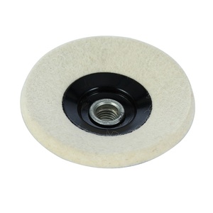 Disque <span class=keywords><strong>de</strong></span> tissu en <span class=keywords><strong>laine</strong></span> compressée polissage tampon <span class=keywords><strong>de</strong></span> roue en feutre avec filetage M14 parfait pour le nettoyage des projets <span class=keywords><strong>de</strong></span> ponçage <span class=keywords><strong>de</strong></span> polissage - Product Image 3