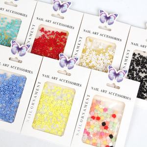 Paso Sico Venta al por mayor Colorful Flower Nail Charms Bola <span class=keywords><strong>de</strong></span> acero con 3D Resign Flower Mixed Nail Decoraciones Set <span class=keywords><strong>2022</strong></span> Summer Nail Art - Product Image 1