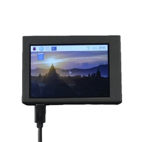 Raspberry PI 4 dengan layar 3,5 inci dan casing logam