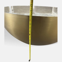 Table basse en verre avec structure en acier inoxydable, design classique et contemporain, écologique et luxueux, personnalisable pour hôtel, villa, salon