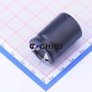 Condensateur électrolytique en aluminium à encliquetage HP151M400M310A, composant traversant (THT), D22xL31mm 150uF 20% 400V 10mm - Product Image 2