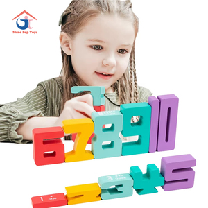Blocos de construção de grande porte para educação infantil empilhamento brinquedos para crianças pequenas número cognição matemática básica - Product Image 1