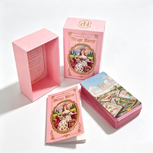 Tarjetas de <span class=keywords><strong>Tarot</strong></span> de Lujo con Lámina Rosa, Impresas <span class=keywords><strong>en</strong></span> Fábrica, Personalizadas al por Mayor, con Guía, Diseño Español Personalizado para Estilo <span class=keywords><strong>Femenino</strong></span> - Product Image 6