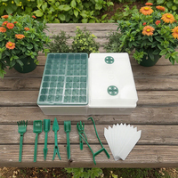 Kit de culture de plantes de propagateur de jardin à domicile en plastique Durable 40/48 plateau de démarrage de graines de cellules serre humidité dômes ventilés Base