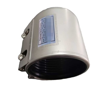 Conduite d'eau en fonte ductile simple et double bande accouplement flexible Hubless pince d'urgence en acier inoxydable traitement de surface lisse - Product Image 1
