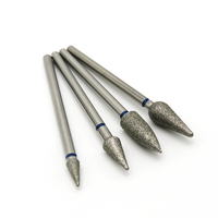 Manucure Pédicure E-file Bits Lance Forme Conique Diamant Burr Nail Drill Bits pour le soin des cuticules