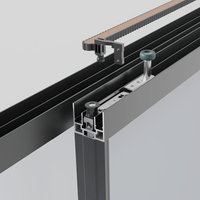 Fenêtres à battants horizontaux fixes en alliage d'aluminium de la série 120, style moderne, pour maison résidentielle