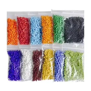 2mm 3mm 4mm glass rice beads seed beads DIY Bracelet beads 50g and 450g packaging clothing accessories wholesale