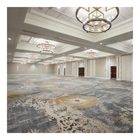 Tapis Axminster de style persan à poils longs, tissé à la machine, de luxe moderne, à motifs floraux, pour hôtel, salon, couloir et salle de banquet